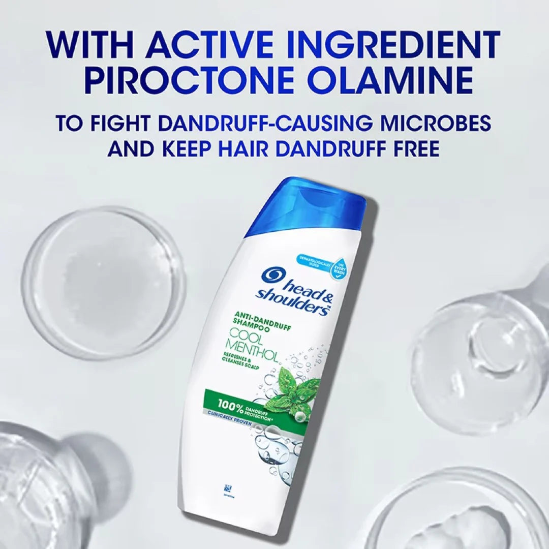 Head & Shoulders Cool Menthol Anti-Dandruff Shampoo (340ml)
