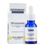 DermDoc 10% Niacinamide Face Serum, 30ml | All Skin Types | Improves Skin Texture | Hydrates and Moisturizes - Deals999