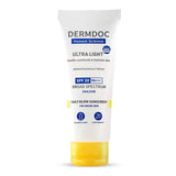 fb dermdoc sunscream - DermDoc All By Purplle Ultra Light Spf 30 Pa+++ Daily Glow Sunscreen (50Gm) | Sunblock | Lightweight | Non - Greasy | 0 White Cast - Looknstyle