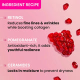 Dot & Key Night Reset Retinol + Ceramide Night Cream | Anti Aging Cream For Women & Men | Reduces Fine Lines & Wrinkles | Oil Free & Non Sticky Moisturizer | For Glowing Youthful Skin | For All Skin Types | 60ml