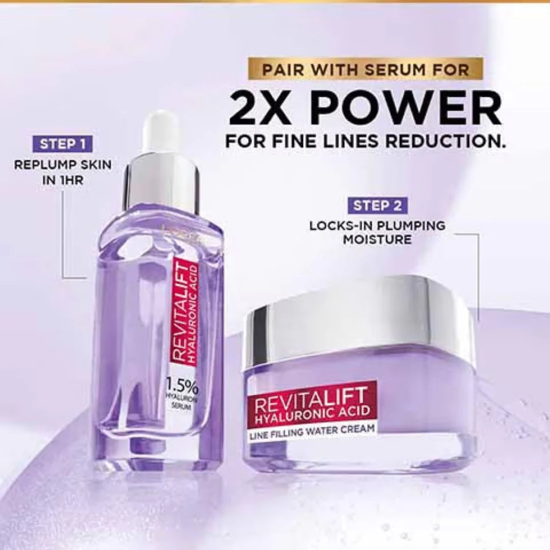 L'Oreal Paris Hyaluronic Acid Line Filling Water Cream 