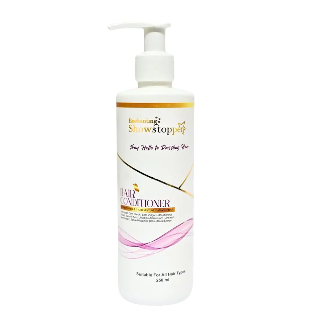 SHOWSTOPPERHAIRCONTIONER250ML - Enchanting Showstopper Hair Conditioner for Dry & Damaged Hair with Itaconic Acid, Arginine & Chia Seed – Deep Repair, Smoothness & Frizz... - Looknstyle
