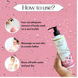 SHOWSTOPPERMOROCCANROSEBODYWASH - Enchanting Showstopper Hyaluronic Acid Body Wash with Moroccan Rose & Honey, Intense Moisturizing & Hydrating Cleanser for Soft, Smooth Skin, Gentle. - Looknstyle