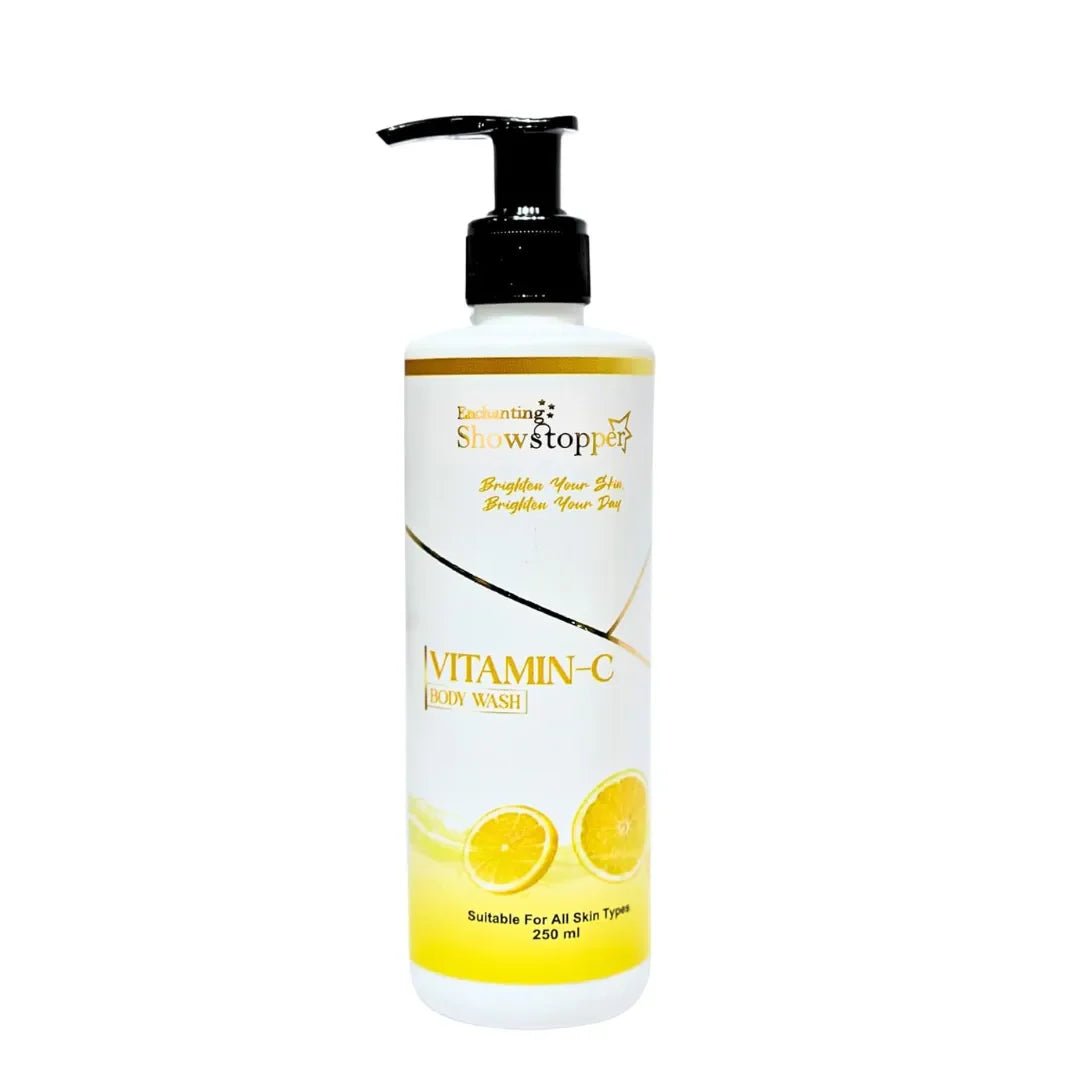 SHOWSTOPPERVITAMIS-CBODYWASH - Enchanting Showstopper Vitamin C Body Wash with Ethyl Ascorbic Acid – Skin Brightening & Hydrating Daily Body Cleanser for Radiant, Smooth Skin | Gentle... - Looknstyle