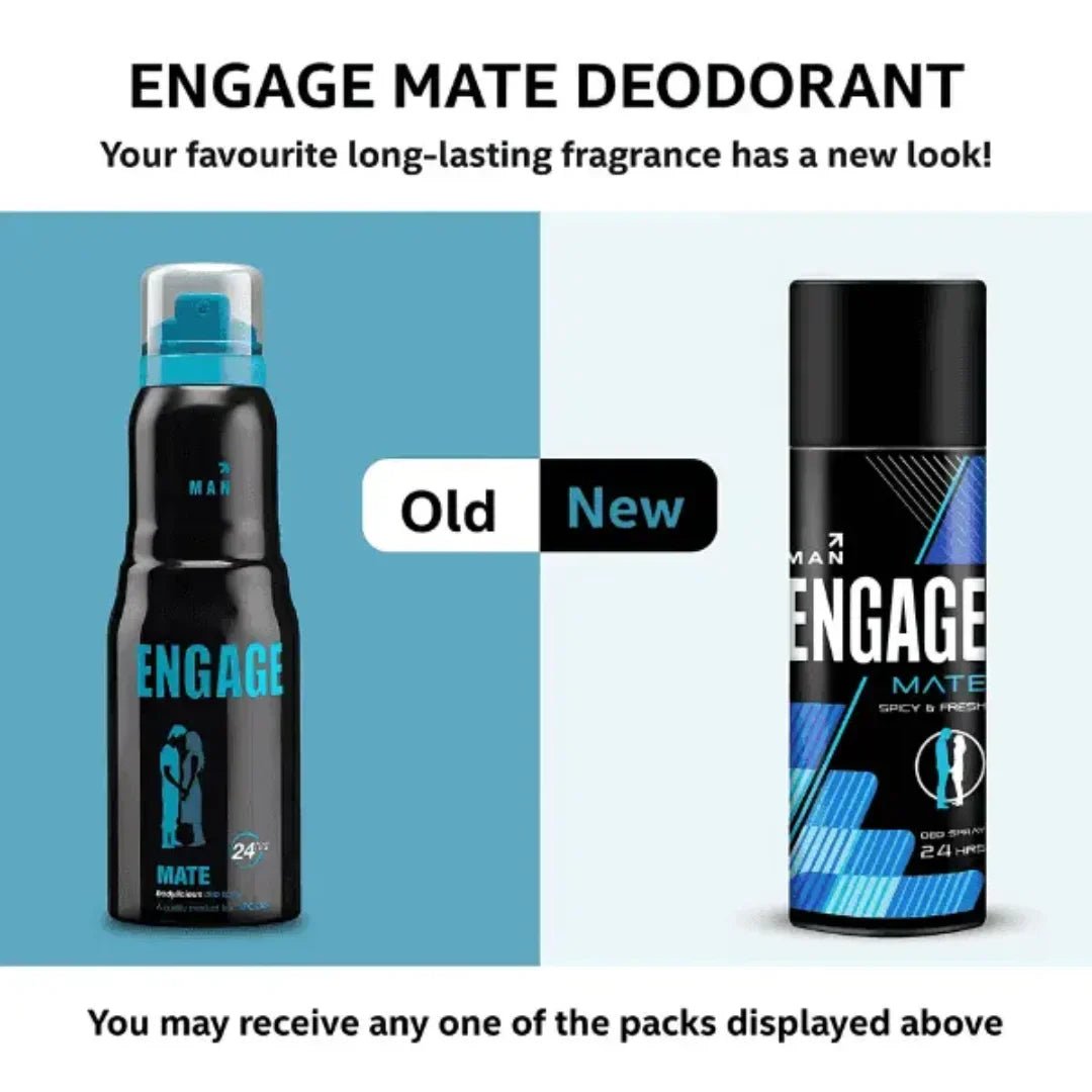 eng321 - Engage Man Bodylicious Deodorant Spray - Mate (150ml) (Pack of 2) - Looknstyle