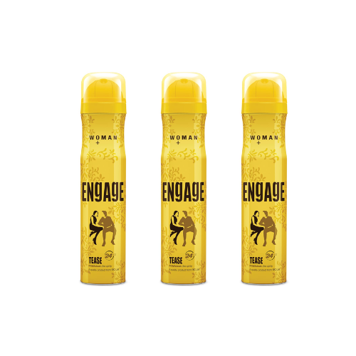 Engage Woman  Deodorant Spray - Tease (150ml) (Pack of 3)