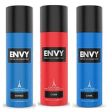 env3 - ENVY Dark, Fiery & Nitro Deo - 120ML Each (Combo Pack of 3) | Long Lasting Deodorant for Men - Looknstyle