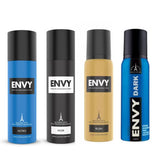 envy14 - Envy Dark, Rush, Nitro and Noir Deo Combo 120 ml (Pack of 4) - Looknstyle