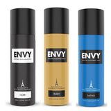 evy50 - Envy Nitro, Rush & Noir Deo Combo 120 ml (Pack of 3) - Looknstyle