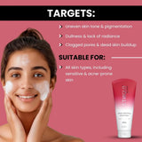 Ethiglo Deep Cleansing Facial Foam Face Wash Suitable for All Skin Types | Pack of 1 (200ml) - Deals999