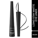 FACES CANADA Ultime Pro Matte Play Eyeliner - Black, 2.5 ml | Quick Dry | Matte Finish | 24 Hr Long Lasting Formula | Precise Felt Tip | Highly Pigmented | Waterproof, Smudgeproof & Sweatproof