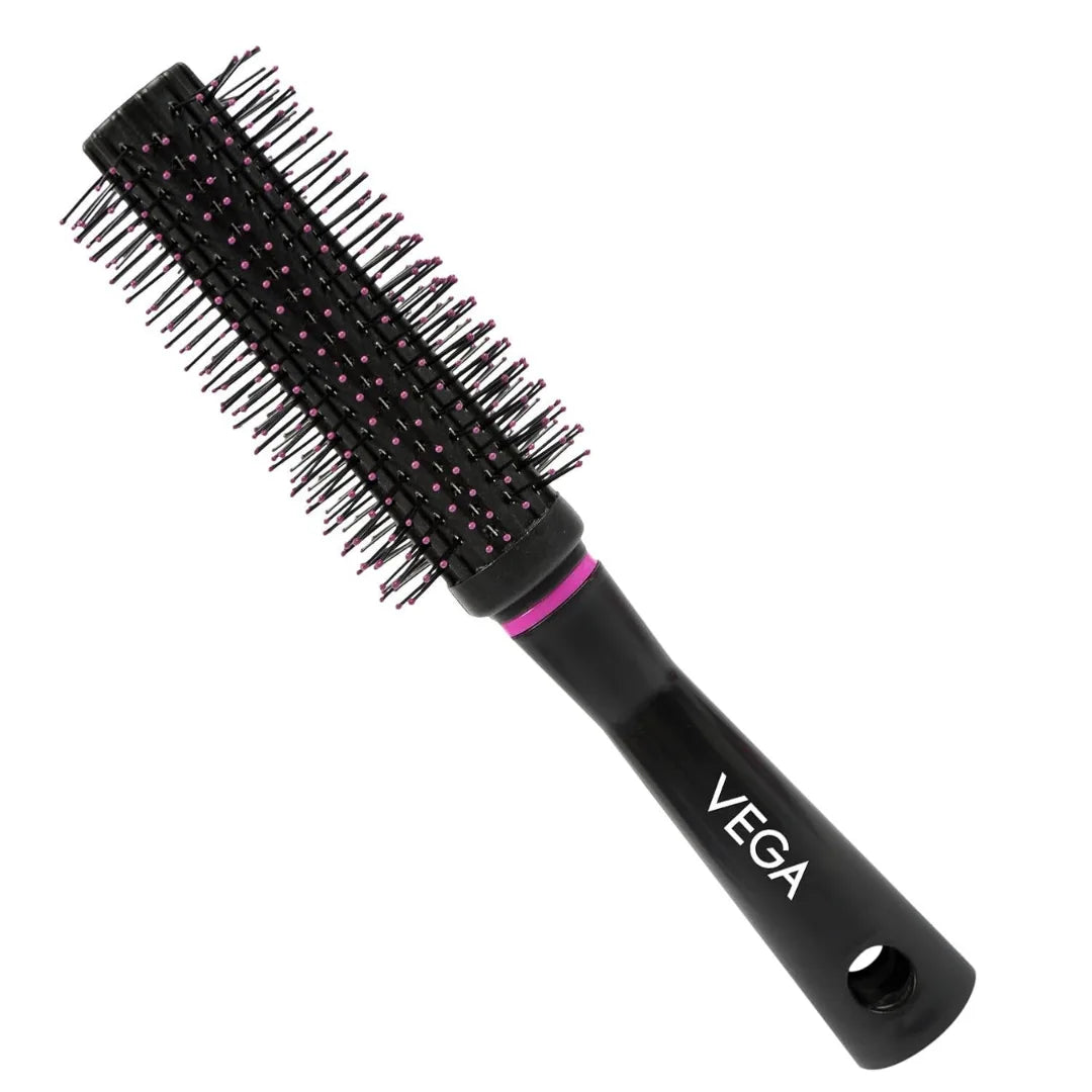 Vega Round Hair Brush (India's No.1* Hair Brush Brand) For Adding Curls, Volume & Waves In Hairs| Men and Women|(R21-RB)