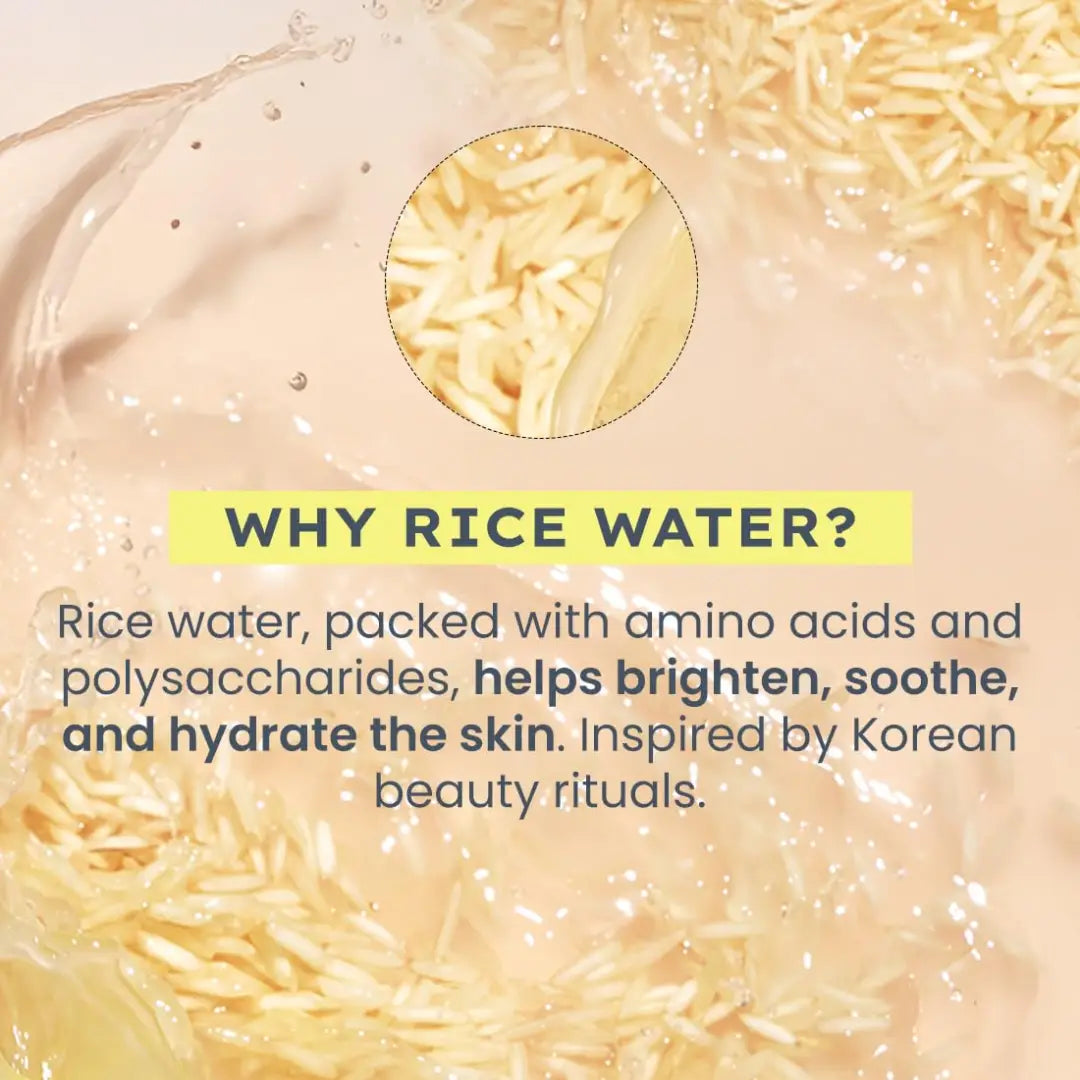 Hyphen 44% Rice Water Brightening Face Serum Pads | 5% Niacinamide & Alpha Arbutin to Reduces Dark Spots & Pigmentation | Toner Pads with Serum for Glowing Glass Skin | All Skin Types - 50N