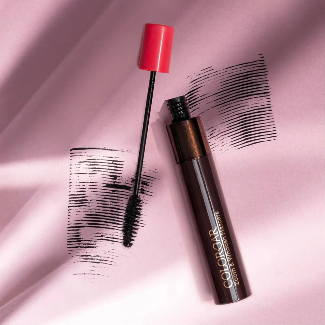 Colorbar Zoom and Whoosh mascara, Black Sin, 9 ml | Smudgeproof | Easy to use | Conditioning