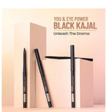 sbkajalvit - Swiss Beauty You & Eye Power Black Kajal | Waterproof & Smudge - Proof | 24 Hour Stay | Matte Finish Black Kajal | 0.30gm - Looknstyle