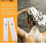 GK Hair Global Keratin Balancing Shampoo 1000ml For Oily Hair And Scalp Restores Scalp pH Level - Sulfate And Paraben Free