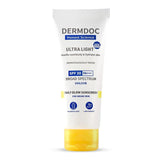 fb dermdoc sunscream - DermDoc All By Purplle Ultra Light Spf 30 Pa+++ Daily Glow Sunscreen (50Gm) | Sunblock | Lightweight | Non - Greasy | 0 White Cast - Looknstyle