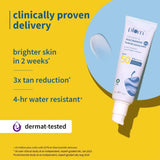 Plum 2% Niacinamide Sunscreen SPF 50 PA++++ With Rice Water | 4-hr Water Resistant | 3x Tan Reduction & Brightens | No White Cast, Lightweight, Non-Sticky | Dermatologically Tested | All Skin Types | Women & Men | 100% Vegan | 50g