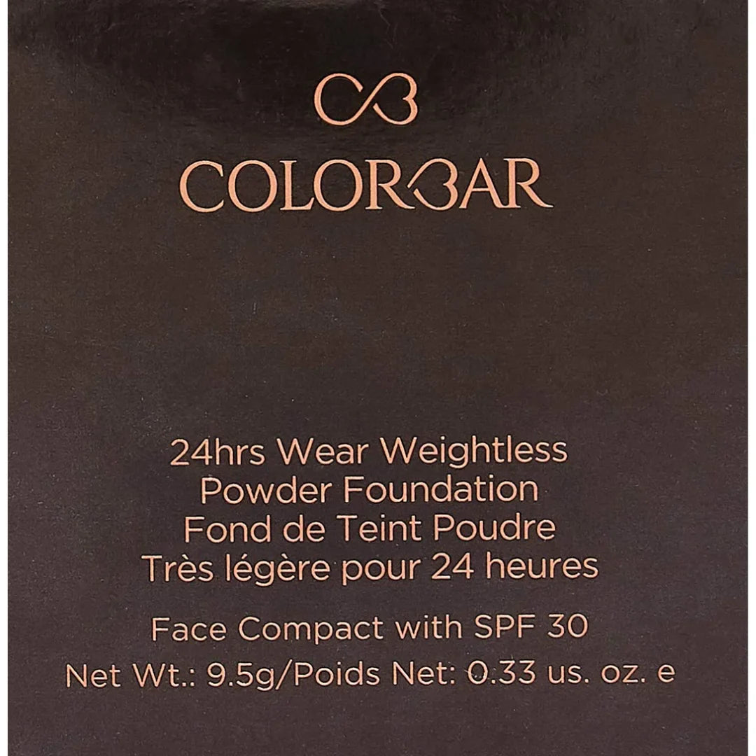 Colorbar PREMIUM 24Hrs Wear Weightless Medium Full Matte All Skin Powder Foundation, 9.5 G pf 6