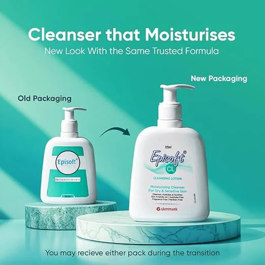 Glenmark Episoft Cleansing Lotion for Sensitive & Dry Skin