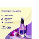 Plum BodyLovin' Orchid-You-Not Body Mist | Long Lasting Fresh Floral Fragrance For Women With Red Apple, Freesia & Musk | High On Fun | Travel-Friendly Perfume Body Spray 150 ml
