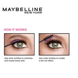 Maybelline New York Mascara, No-clumping, Fanning Brush, Waterproof, Lash Sensational, Black, 9ml