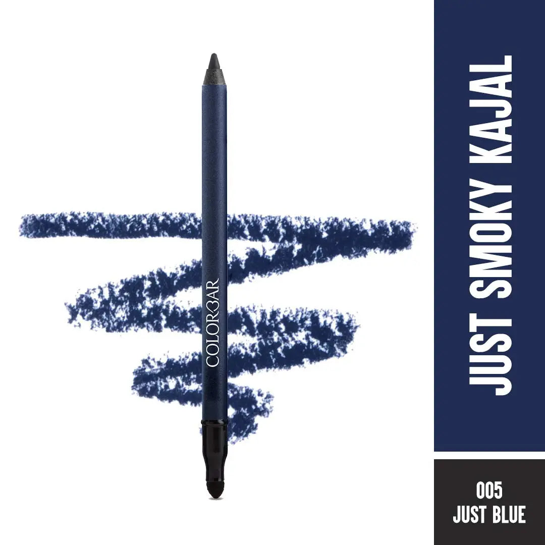 Colorbar Just Smoky Kajal, Matte Finish, 1.2g - Just Blue,Pencil