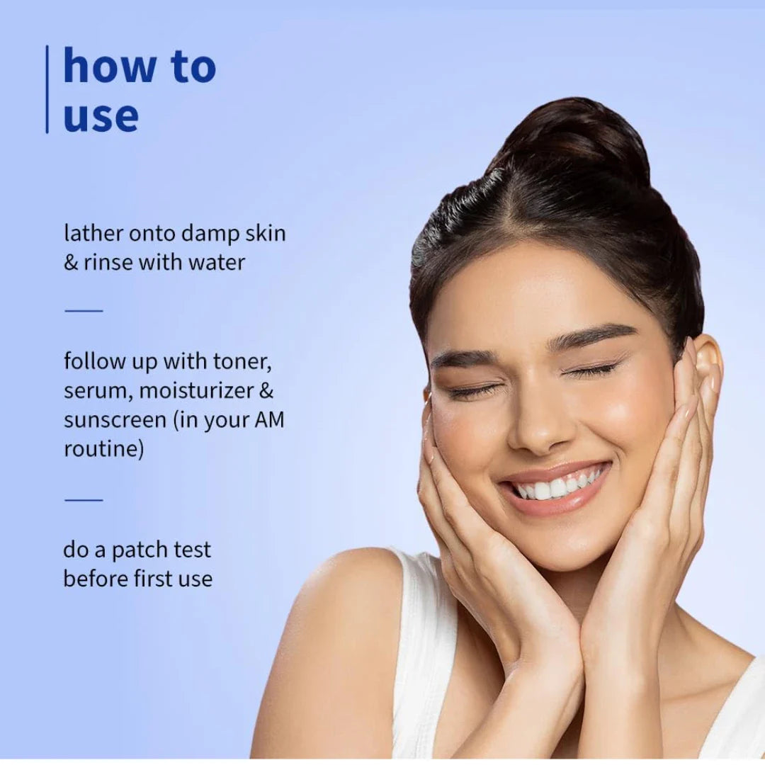 Plum 1% Encapsulated Salicylic Acid Foaming Face Wash | Fights Active Acne, Blackheads & Breakouts | with Glycolic Acid & Fruit AHAs | All Skin Types | Creamy Face Cleanser for Women & Men | 110ml