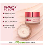 Plum Saffron & Kumkumadi Oil SPF 35 Daily Glow Bright Moisturizing Cream 50g | Quick-Absorbing Day Cream to Brighten Skin, Enhance Glow | UVA/UVB Protection | All Skin Types | Women & Men