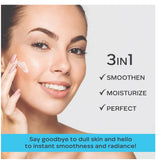 FACES CANADA Dewy Primer, 30g | Blurs Imperfections | Flawless Dewy Base | Lightweight Hydrating Creamy Texture | Smoothens & Moisturizes Skin | Hyaluronic Acid, Vitamin C & E | No Alcohol & Parabens