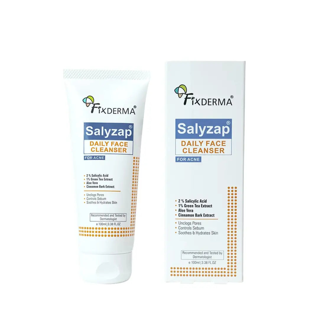 Fixderma 2% Salicylic Acid Face Wash for Oily Skin | Sulphate Free | Face Cleanser for Acne or Pimples | Acne Clearing Face Wash for Men & Women - 100ml