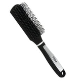Vega Flat Brush with Black and Silver/Gold Colored Handle and Black Colored Brush Head E14-FB