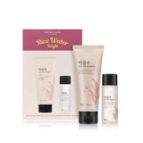 The Face Shop 2 Step Rice Water Bright Kit | Rice Water Bright Foaming Face Wash 100ml + Rice Water Bright Light Cleansing Oil 55ml