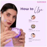 Suroskie Glow & Go De-Tan Clay Mask | Kaolin Clay & Kojic Extract | Removes Tan, Dark Spots & Blackheads | Deep Cleansing & Brightening Face...