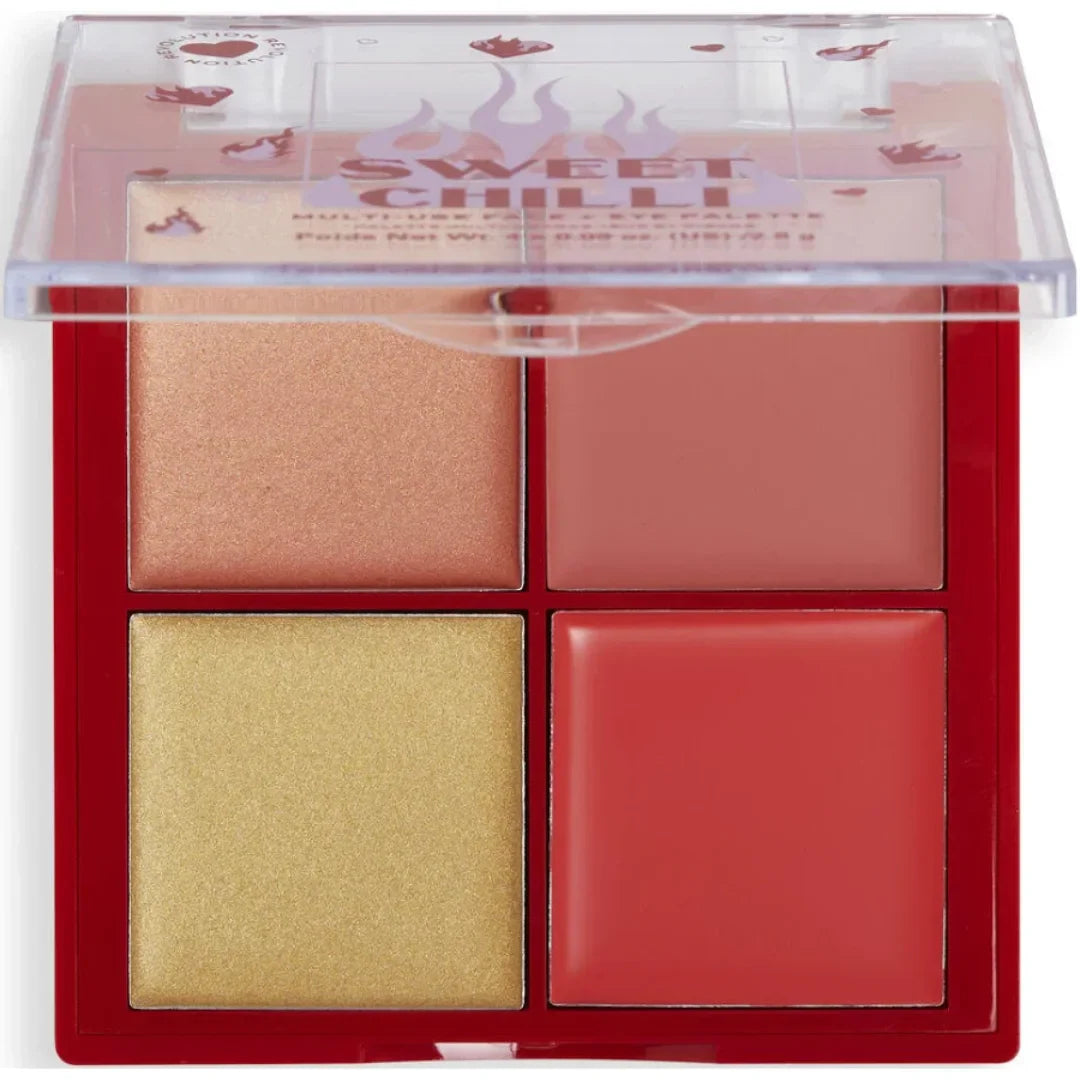 MAKEUP REVOLUTION  Sweet Chilli Cream Blush & Highlight Quad