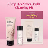 The Face Shop 2 Step Rice Water Bright Kit | Rice Water Bright Foaming Face Wash 100ml + Rice Water Bright Light Cleansing Oil 55ml