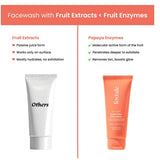 Foxtale Vitamin C Super Glow Face Wash with Papaya enzyme | Reduces Tan | Boosts Glow | Gently Exfoliates & Brightens Skin | Reduces Pigmentation | Face Wash for Men & Women-