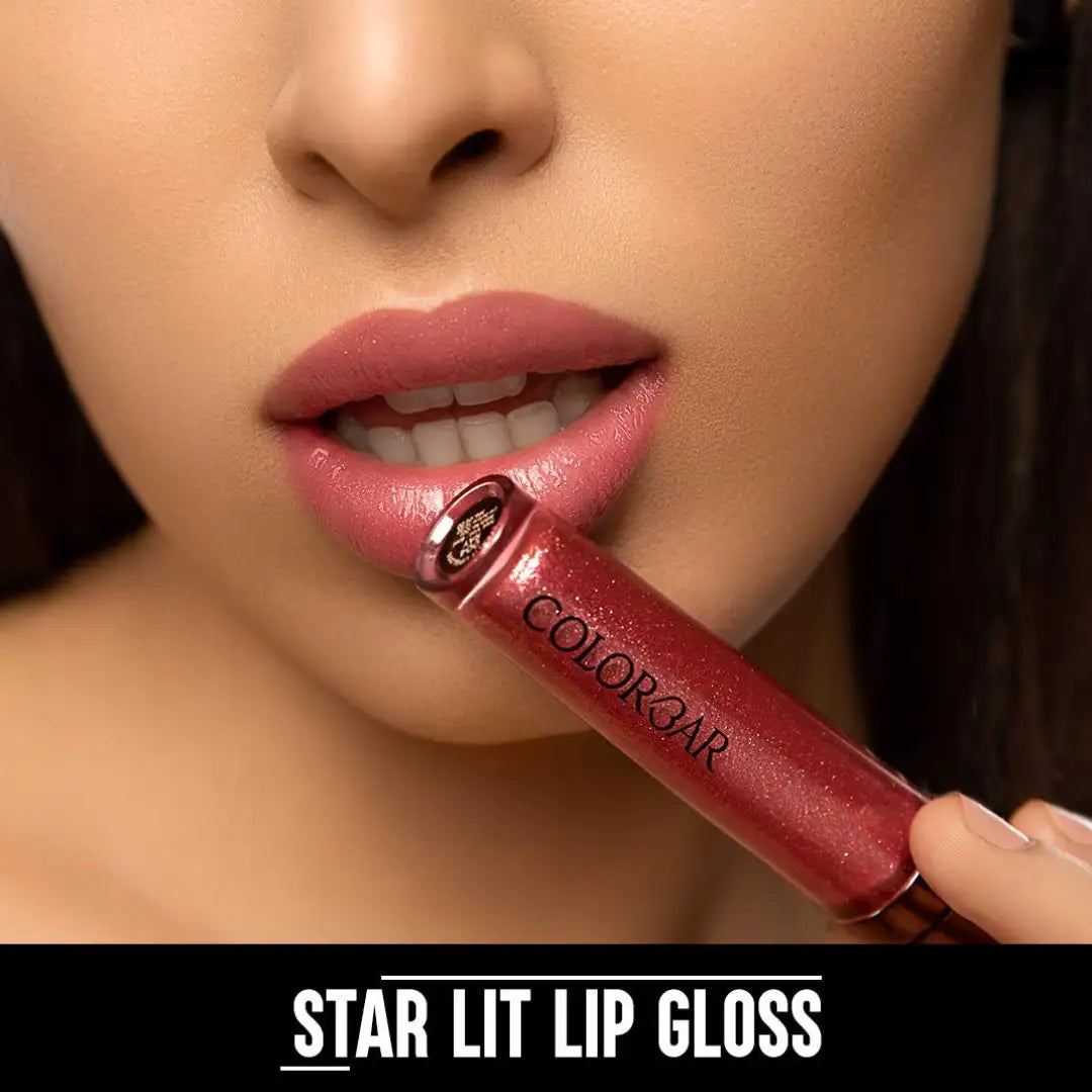 Colorbar Starlit Lip Gloss-Burst, Glossy Finish - Red, 6 ml