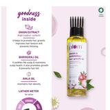 Plum Onion and Bhringraj Hair Growth Oil with Curry Leaf and Amla Oils | For All Hair Types| Sulphate-Free | Paraben-Free | 100% Vegan | Promotes Growth, Strengthens Hair Fibre 100 ml