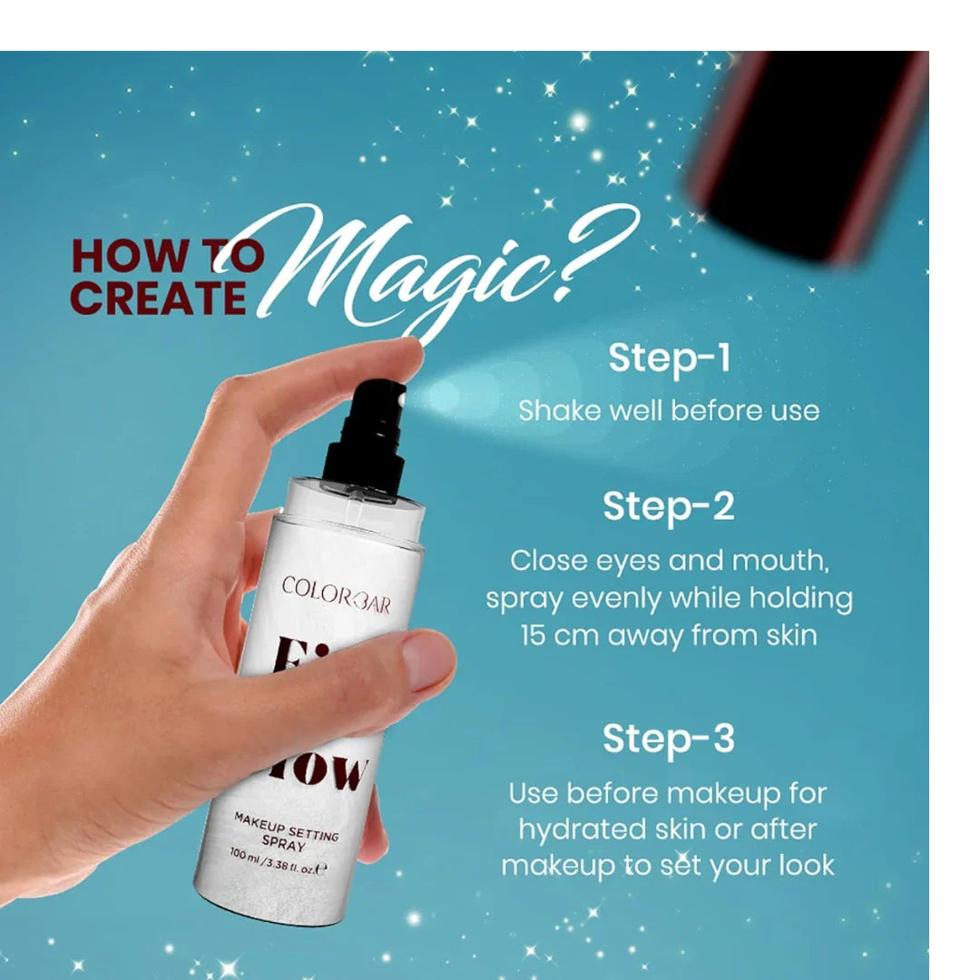 Colorbar Fix N Glow Makeup Setting Spray,1 Count
