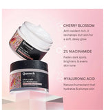 QUENCH BOTANICS Mon Ultra Light Moisturizing Gel with 2% Niacinamide, Nourishes & Adds a Radiant Glow with Cherry Blossom, Grapefruit, Pearl & Moringa Seed Oil, White, 50 ml