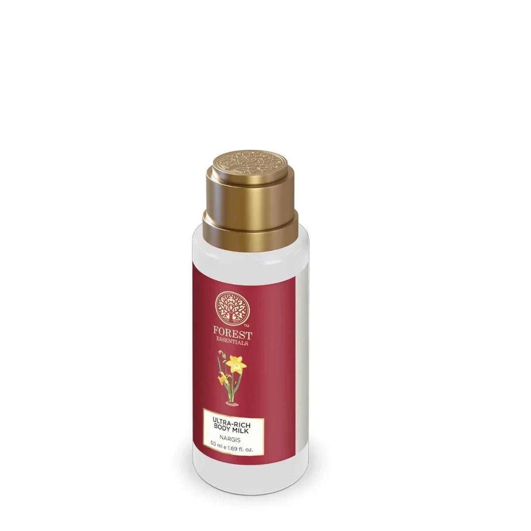 forestessentialsbodymilk - Forest Essentials Ultra - Rich Body Milk Nargis | Ayurvedic Nourishing Body Lotion to Replenish Skin Moisture and Leave it Smooth & Scented - Looknstyle