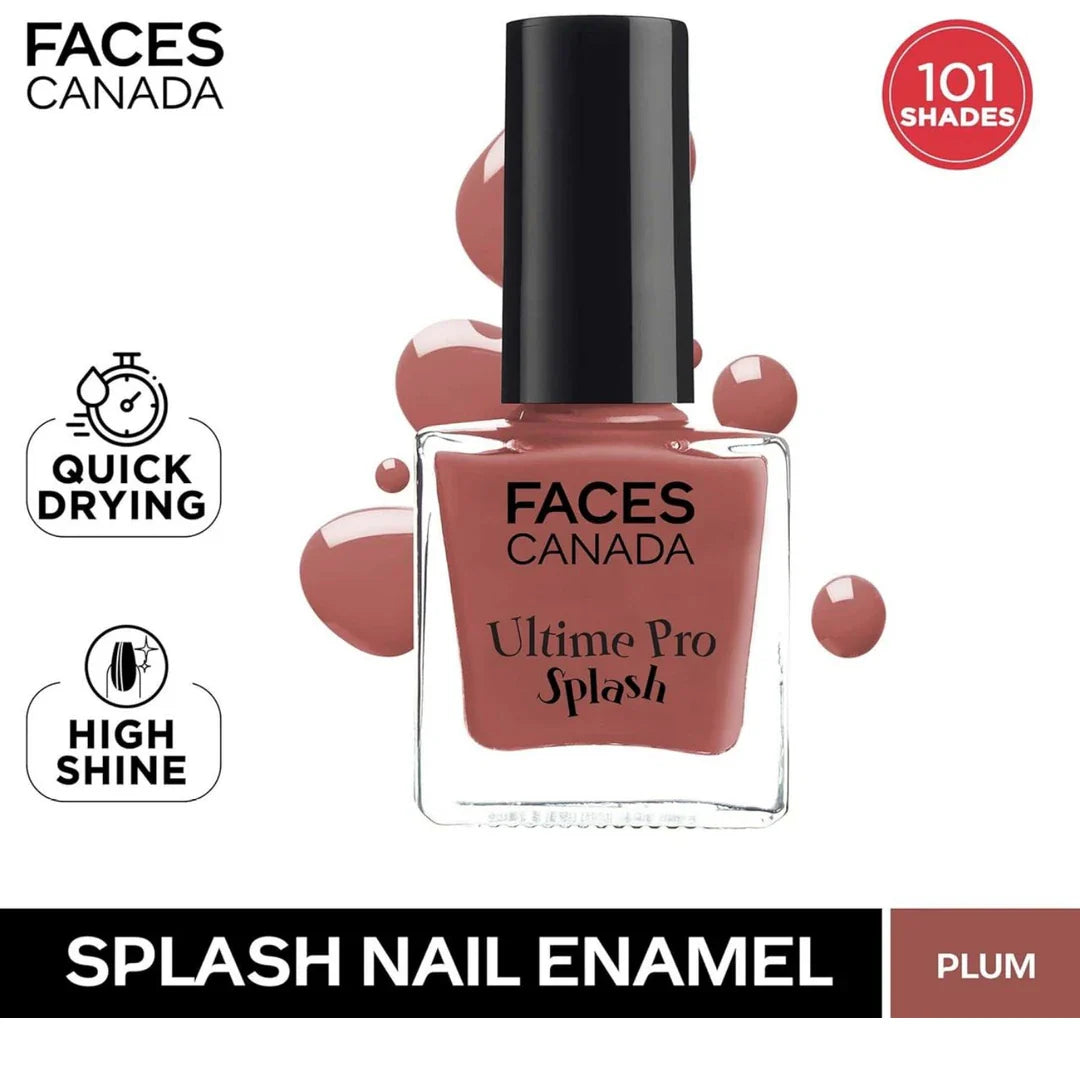 Faces Canada Splash Nail Enamel Plum 207 8 ml