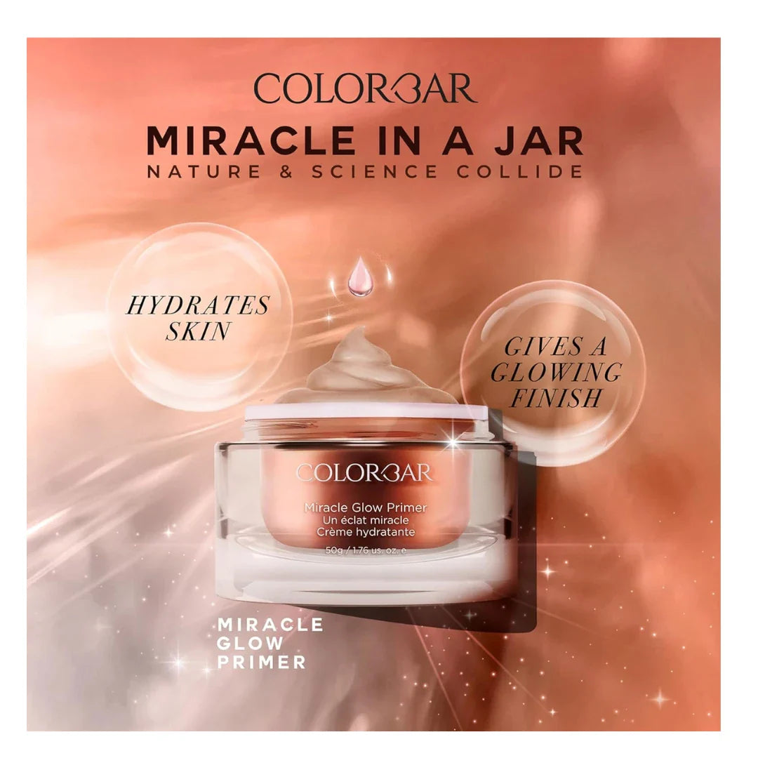 Colorbar Miracle Glow Primer, 50 g | Hydrating | Shimmery | Natural.