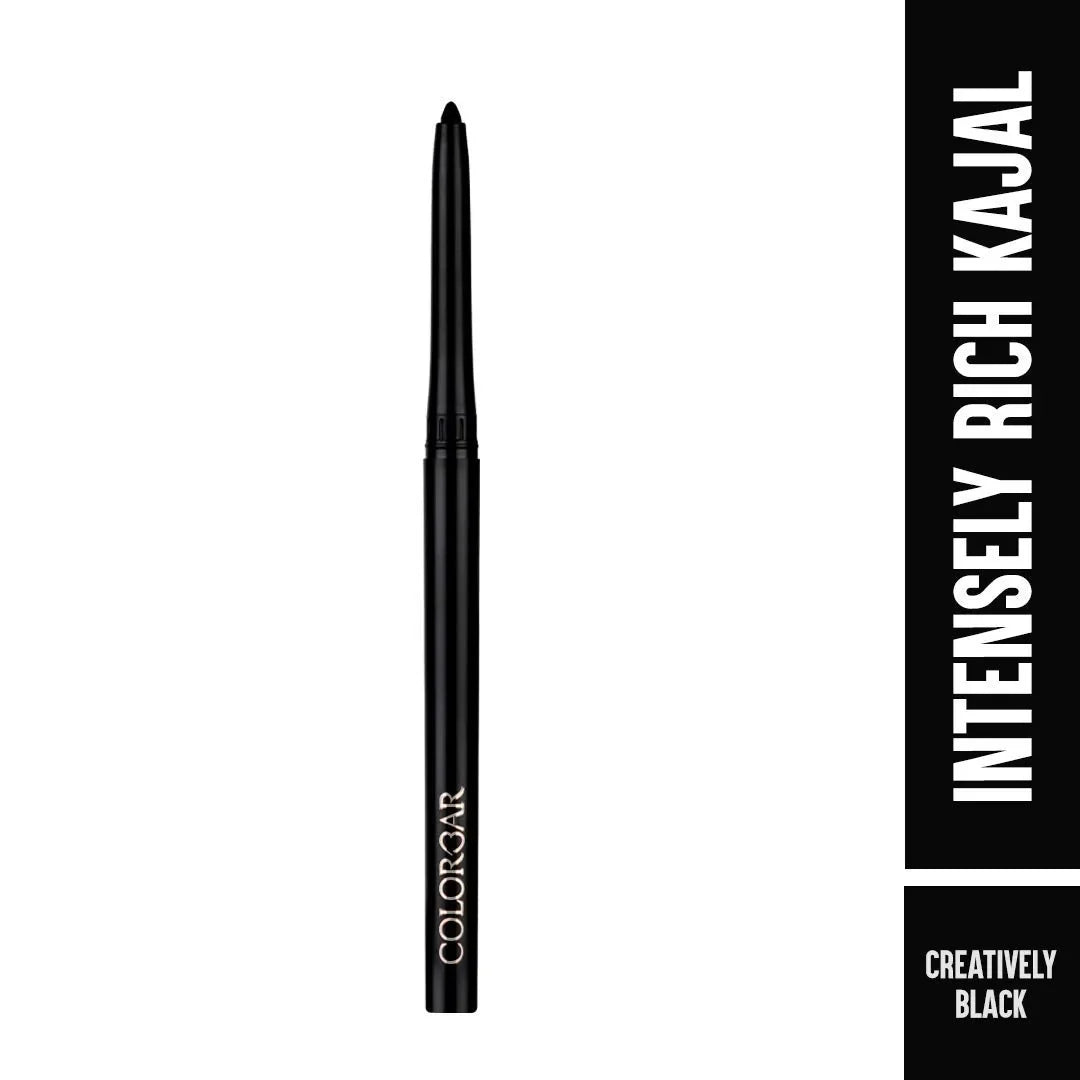 Colorbar cosmetics Intensely Rich Kajal-Creatively, Black, 0.30 g, Matte Finish