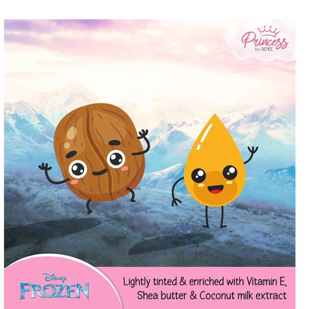 rnlipbalm - RENEE Disney Frozen Princess Popsicle Elsa Lip Balm,SPF10,Lightly Tinted with Vitamin E & Coconut Milk Extract,Moisturizes,Nourishes & Protects, Softens & Heals Chapped Lips 2 Gm,Brown pack of 1 - Looknstyle