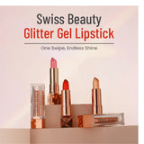 sblipstick - Swiss Beauty Glitter Color Change Gel Lipstick | Moisturising | Glossy Finish | Gives a Natural Colour | Lightweight | Shade - 01, 3.6gm - Looknstyle