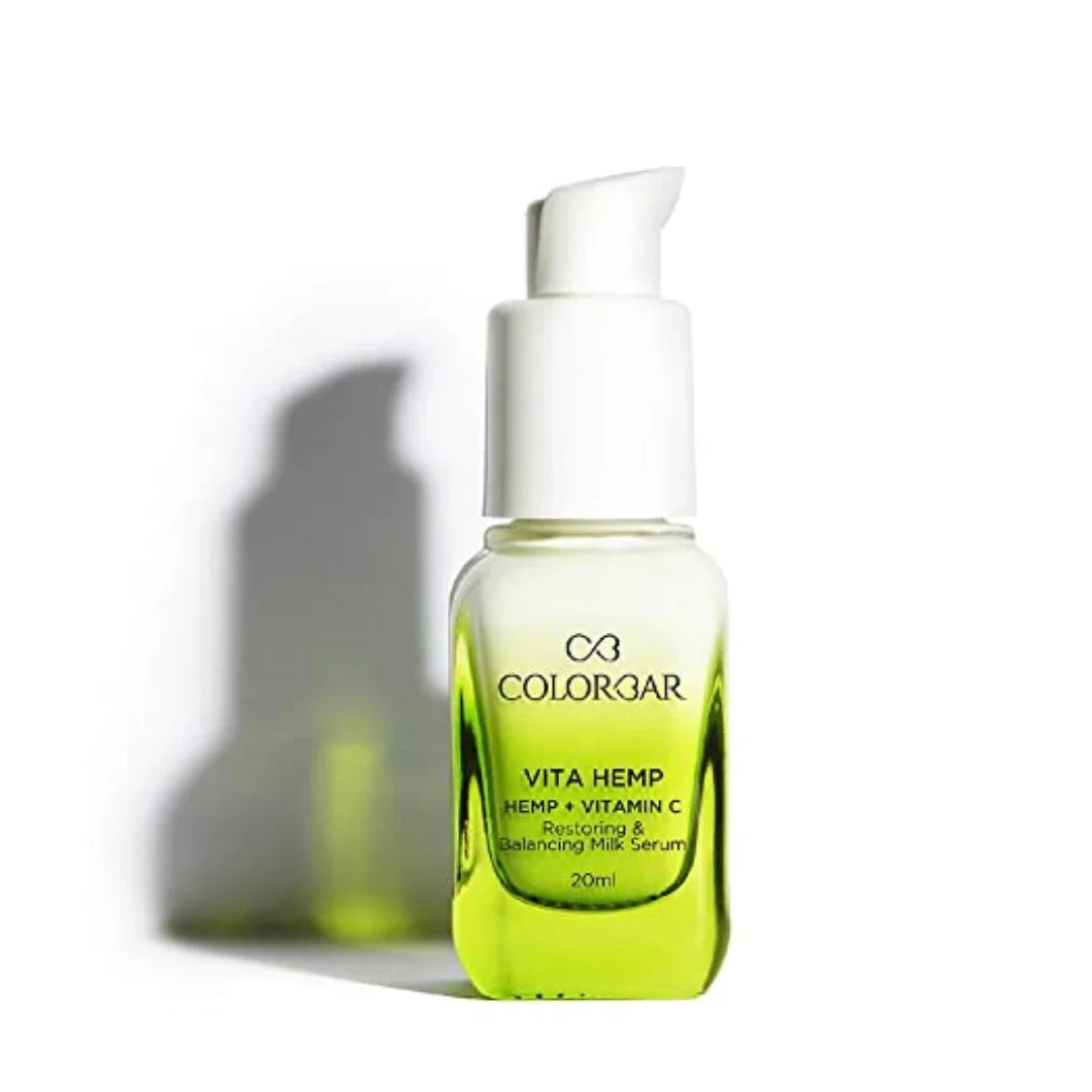 Colorbar Vita Hemp Restoring and Balancing Milk Serum | Nourishing | Pomegranate Scent | Natural | Vitamin C | Hemp seed oil | Hydrating