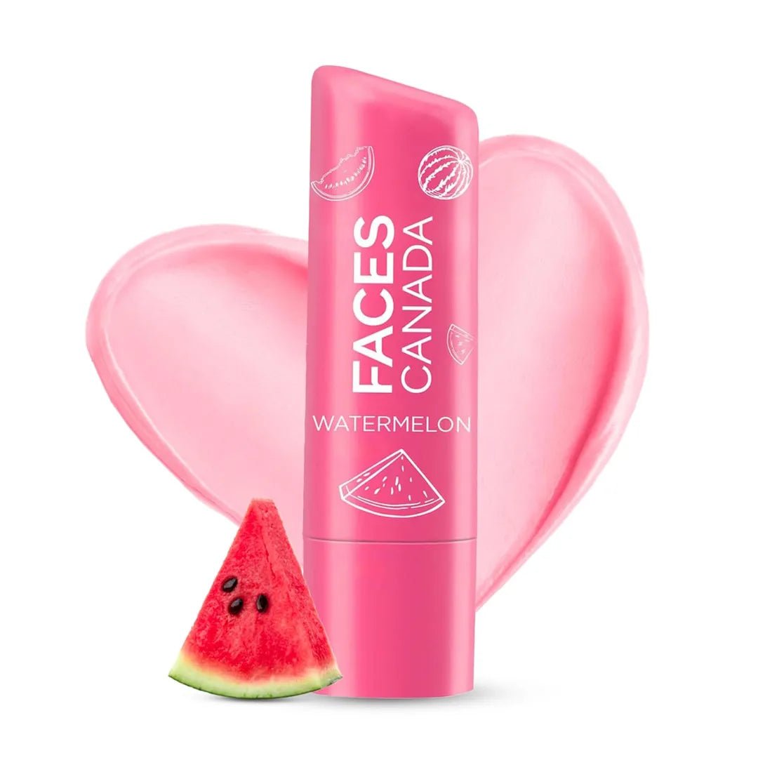 fc lip blam - FACESCANADA Color Lip Balm - Watermelon 02, 4.5g | Pink Tint | 12HR Moisture | SPF 15 | Shea Butter, Vitamin C & E Enriched | Hydrating & Nourishing For Dry Chapped Lips | Softens Lips pack of 1 - Looknstyle