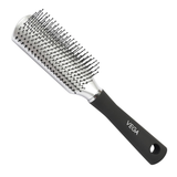 Vega Flat Brush with Black Colored Handle and Golden Colored Brush Head